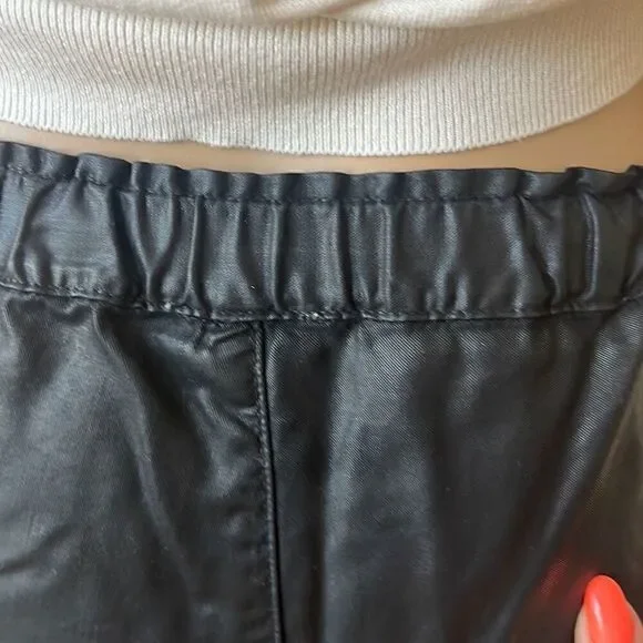 AG Adriano Coated Black Tapered Jogger Pants M - Picture 8 of 15